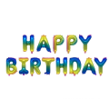 happy birthday with alphabet balloons garland arch kit